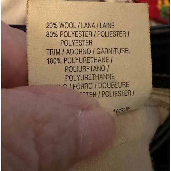 Liz Claiborne Women's Black Tweed Shoulder Bag with Zip Closure - Picture 4 of 5